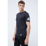 adidas Performance tricou de alergare Run It HB7470 culoarea negru, cu imprimeu