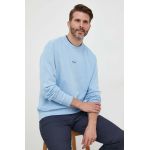 BOSS hanorac de bumbac CASUAL bărbați, culoarea turcoaz, uni 50472271