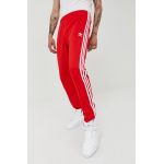 adidas Originals pantaloni de trening Adicolor bărbați, culoarea roșu, cu imprimeu HF2134-VIVRED
