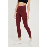 adidas TERREX leggins sport Multi femei, culoarea bordo, neted