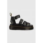 Dr. Martens sandale de piele Clarissa II Quad femei, culoarea negru, cu platformă DM27572001