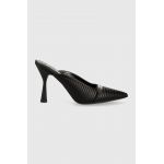 Karl Lagerfeld papuci PANACHE HI culoarea negru KL30885