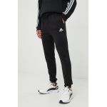 adidas pantaloni de trening bărbați, culoarea negru, uni HL2236