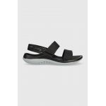 Crocs sandale femei, culoarea negru