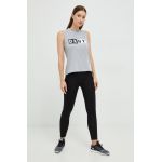 Dkny colanti femei, culoarea negru, neted
