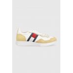 Tommy Jeans sneakers Track Cleat culoarea alb