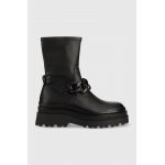 Aldo botine Grandiose femei, culoarea negru, cu toc plat