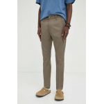 G-Star Raw pantaloni barbati, culoarea maro, mulata