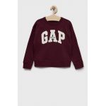 GAP bluza copii culoarea bordo, cu imprimeu