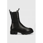 Karl Lagerfeld ghete chelsea de piele Aria femei, culoarea negru, cu platforma