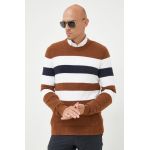 Michael Kors pulover barbati, culoarea maro, călduros