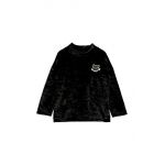 Mini Rodini pulover copii culoarea negru, light