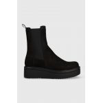 Vagabond Shoemakers ghete chelsea de piele Tara femei, culoarea negru, cu platforma