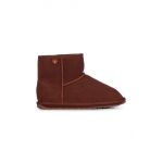 Emu Australia cizme de zapada din piele intoarsa Wallaby Mini Teens culoarea maro