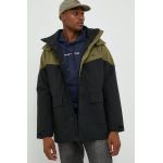 Fila hanorac barbati, culoarea negru, de tranzitie