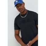 Fila tricou din bumbac culoarea negru, cu imprimeu