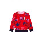 Marc Jacobs pulover copii culoarea rosu,