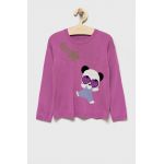 United Colors of Benetton pulover copii culoarea violet, light