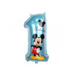 Balon folie Mickey Mouse , Cifra 1 , 70 x 35 cm , Engros