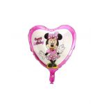 Balon folie Minnie Mouse in forma de inima , 45 x 45 cm , Engros