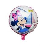 Balon folie Minnie, roz, rotund, 45 x 45 cm, Engros