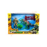 Dinozaur si soldat - iarba si gard 790 Engros