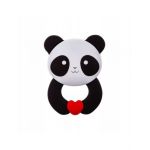 Inel pentru dentitie Panda, Silicon, Alb/Negru Engros