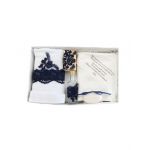 Trusou botez elegant dantela bleumarin, en-gros