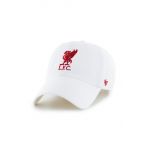47brand șapcă Liverpool FC culoarea alb, cu imprimeu EPL-RGW04GWS-WHA