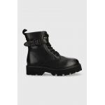 Blauer bocanci de piele Elsie femei, culoarea negru, cu platforma