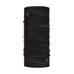 Buff fular impletit Dryflx Solid culoarea negru, modelator
