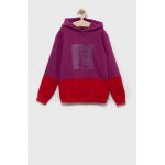 Fila bluza copii culoarea violet, neted