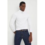 Lindbergh longsleeve barbati, culoarea alb, neted