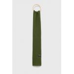 Pepe Jeans esarfa din amestec de lana culoarea verde, neted