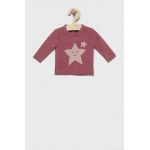United Colors of Benetton pulover copii culoarea roz, light