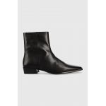 Vagabond Shoemakers cizme de piele Nella femei, culoarea negru, cu toc plat