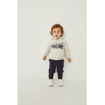 zippy bluza copii culoarea bej, cu imprimeu