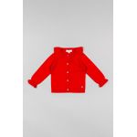 zippy cardigan copii culoarea rosu, light
