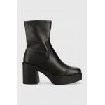 Aldo botine Upstep femei, culoarea negru, cu toc drept