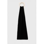 Armani Exchange esarfa din bumbac culoarea negru, neted