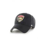 47brand șapcă NHL Florida Panthers culoarea negru, cu imprimeu  H-MVP26WBV-BKC