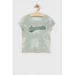 Abercrombie & Fitch tricou copii culoarea verde