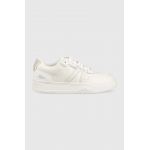 Lacoste sneakers din piele L001 culoarea alb