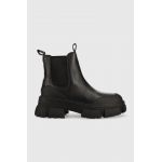 Steve Madden ghete chelsea de piele Cave femei, culoarea negru, cu platforma