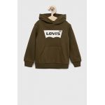 Levi's bluza copii culoarea verde, cu imprimeu
