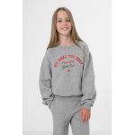 4F bluza copii culoarea gri, cu imprimeu