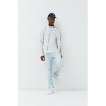 Hollister Co. geaca bomber barbati, culoarea bej, de tranzitie