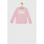 Levi's longsleeve din bumbac pentru copii culoarea roz