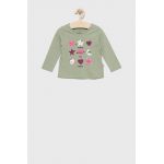 GAP longsleeve din bumbac pentru copii culoarea verde
