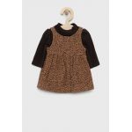 GAP set de bumbac pentru bebelusi culoarea maro